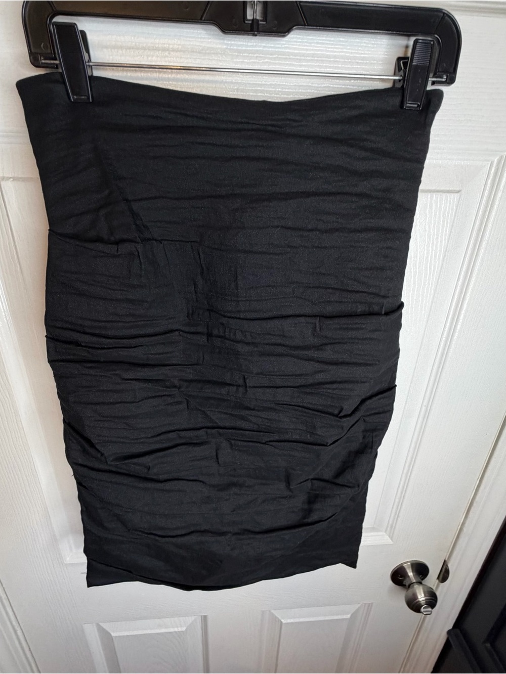 Nicole Miller Artelier Women’s 8 Black High Waisted Pencil Skirt Ruched Y2K - Picture 5 of 15